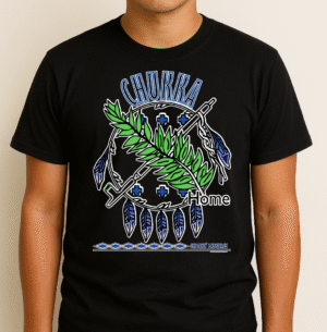 Chukka OK on Black shirt Chukka Oklahoma - Graphic T