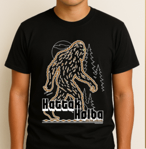 Hattak Halba on Black shirt Hattak Holba - Graphic T