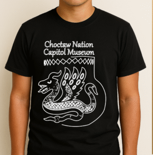 Museum Pot no grad on Black shirt Choctaw Nation Capitol Museum Pottery - Graphic T