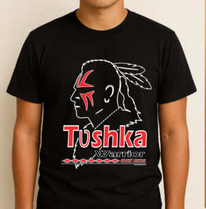 Tushka on Black shirt Tushka - Graphic T