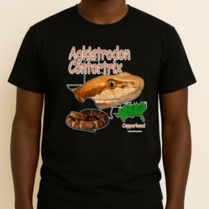 Copperhead Black Agkistrodon Contortrix - Graphic T