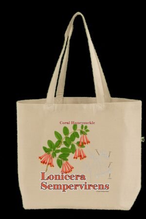 Coral Honeysuckle Lonicera sempervirens - Tote Bag