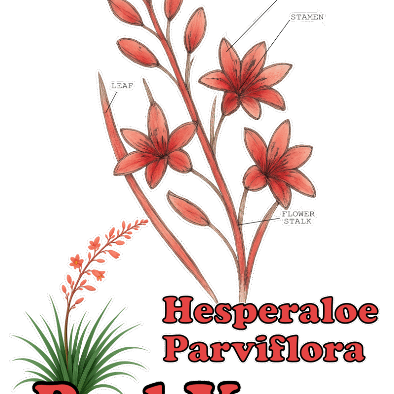 Red Yucca Hesperaloe parviflora - Graphic T
