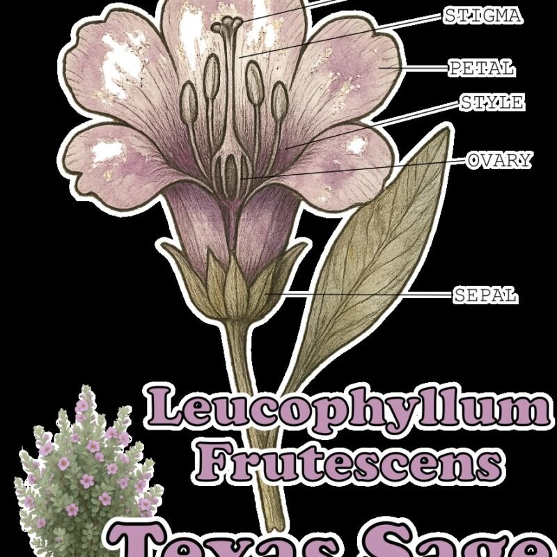 Leucophyllum frutescens - Graphic T